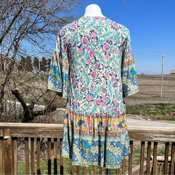 Ethan n Joy Mini Dress The Palm Beach Collection Floral Mini New Size Medium - Picture 5 of 13